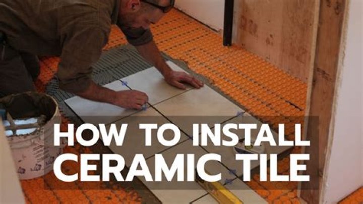 Is ceramic tile easy to install?