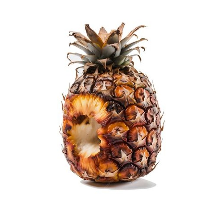Is dark pineapple bad?